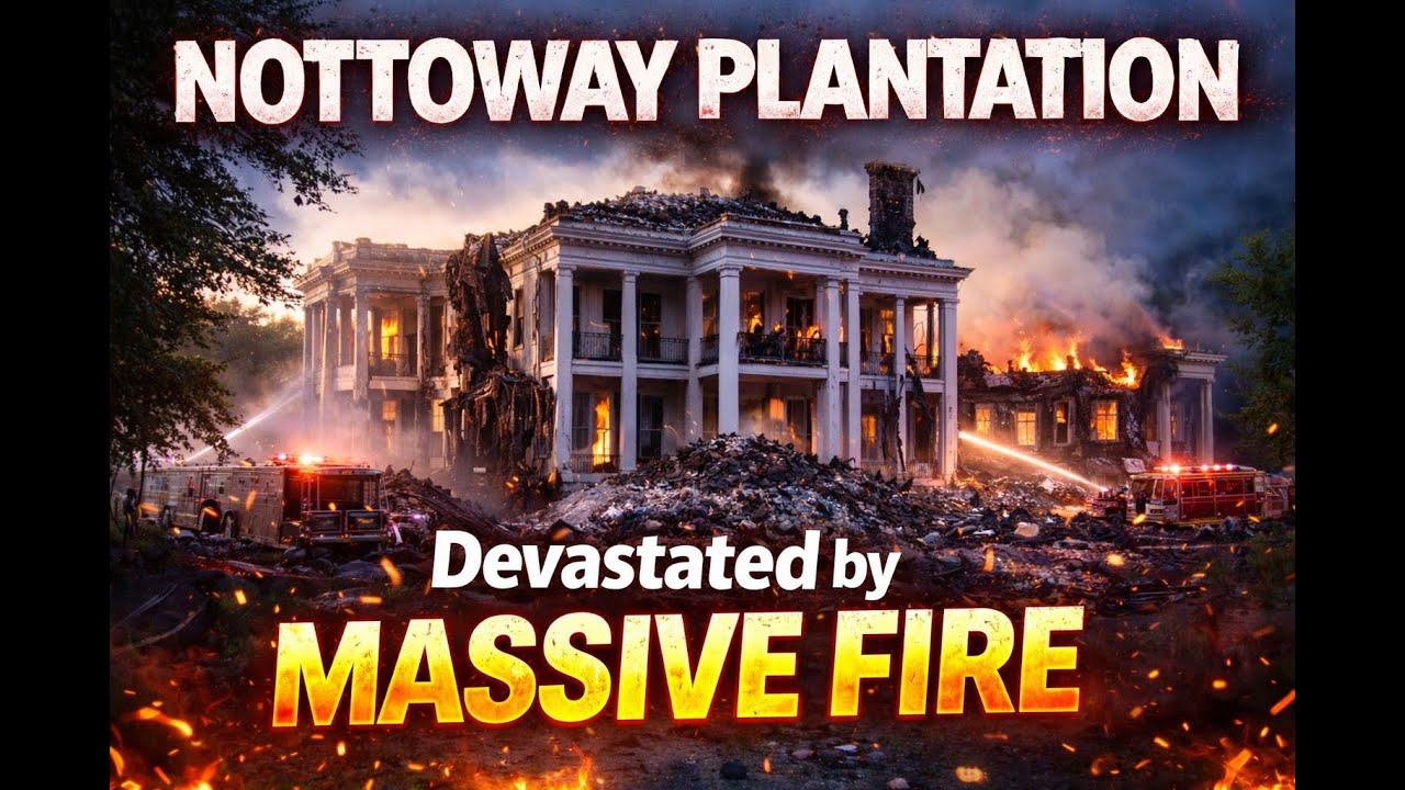Nottoway Antebellum Plantation House DESTROYED by Fire!