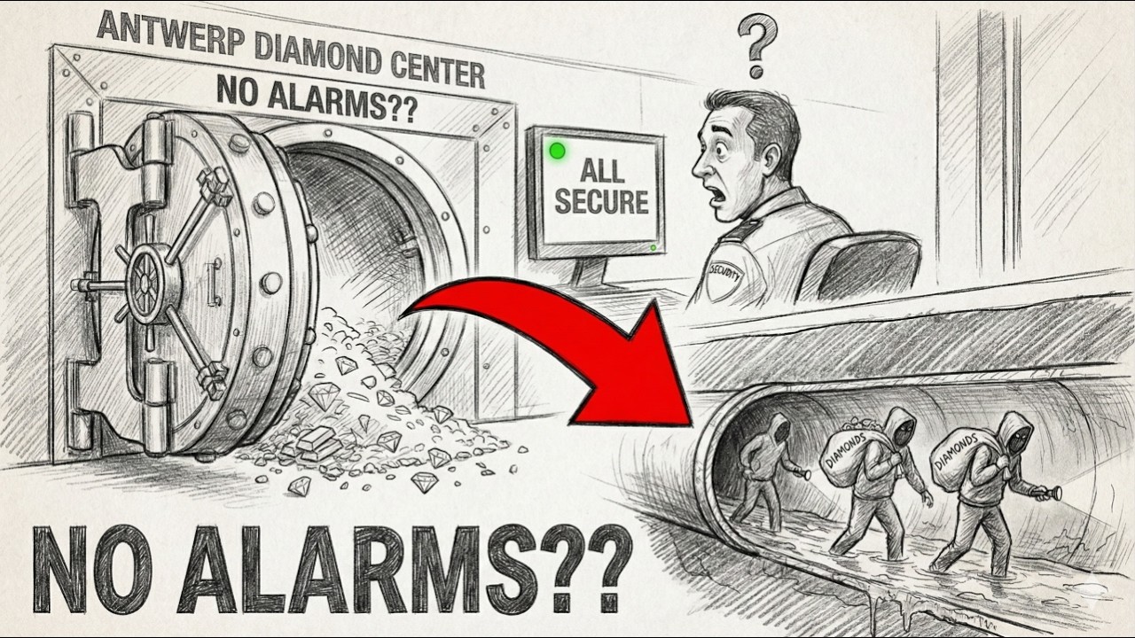 The $80M Diamond Heist That Escaped Through Antwerp’s Sewers