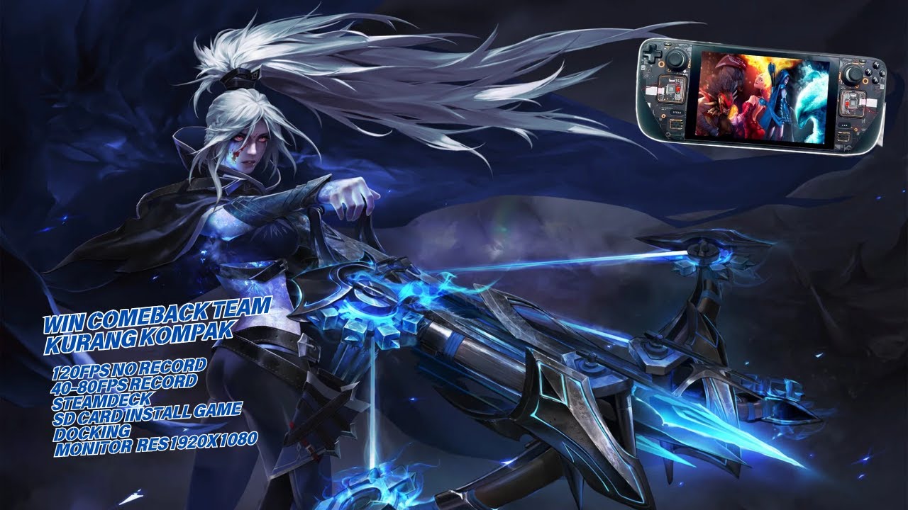 DROW RANGER COEMBACK | DOTA 2 | STEAMDECK GAMEPLAY