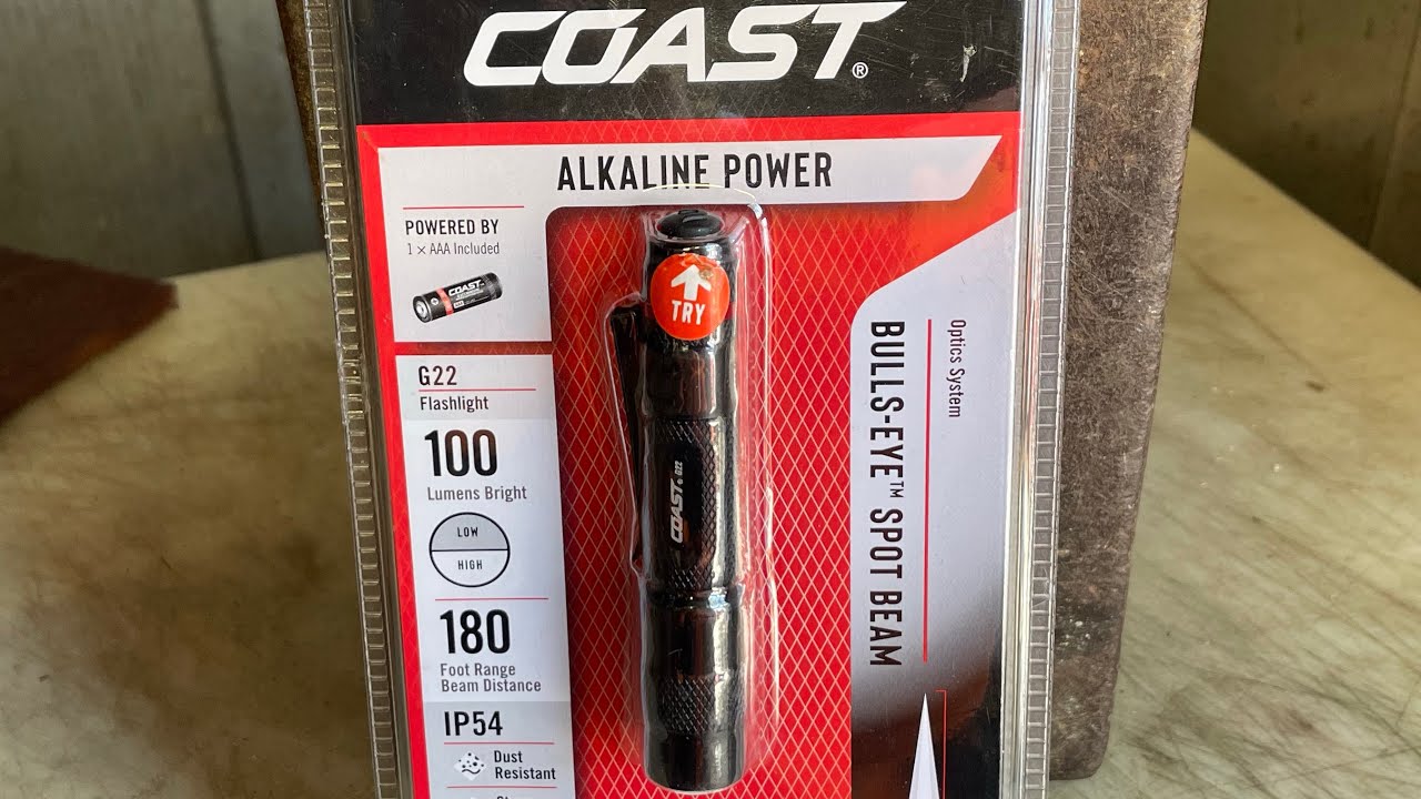COAST G22 excellent 100 lumen AAA EDC flashlight