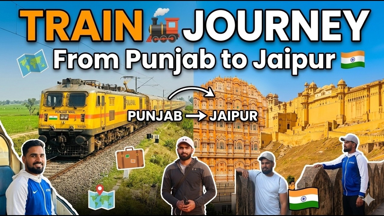 Punjab to Jaipur full Train vlog🚆🔥 with minimum Budget 2026