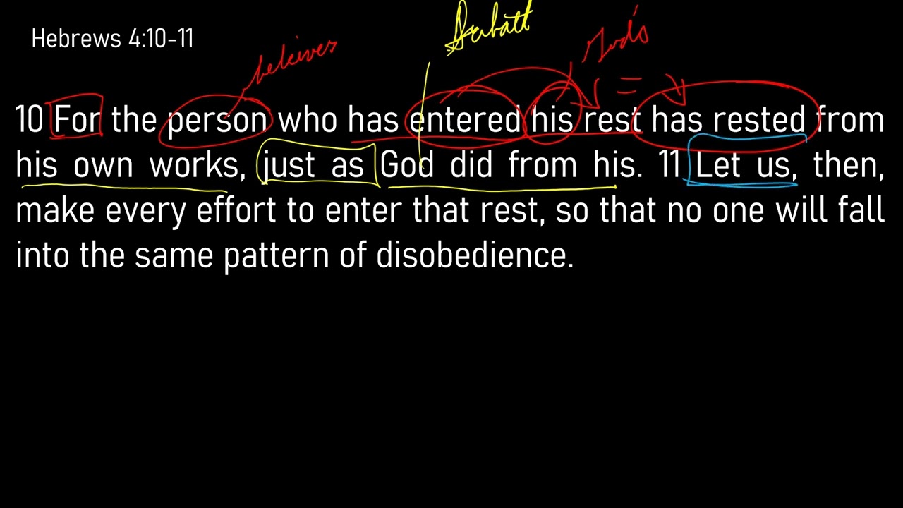Hebrews 4:8-13 // Strive to Enter The True Sabbath