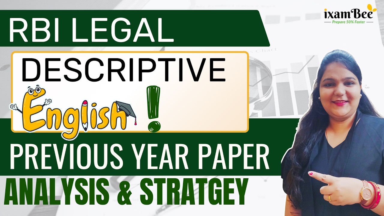 RBI Legal Descriptive English | Previous Year Paper Analysis & Strategy