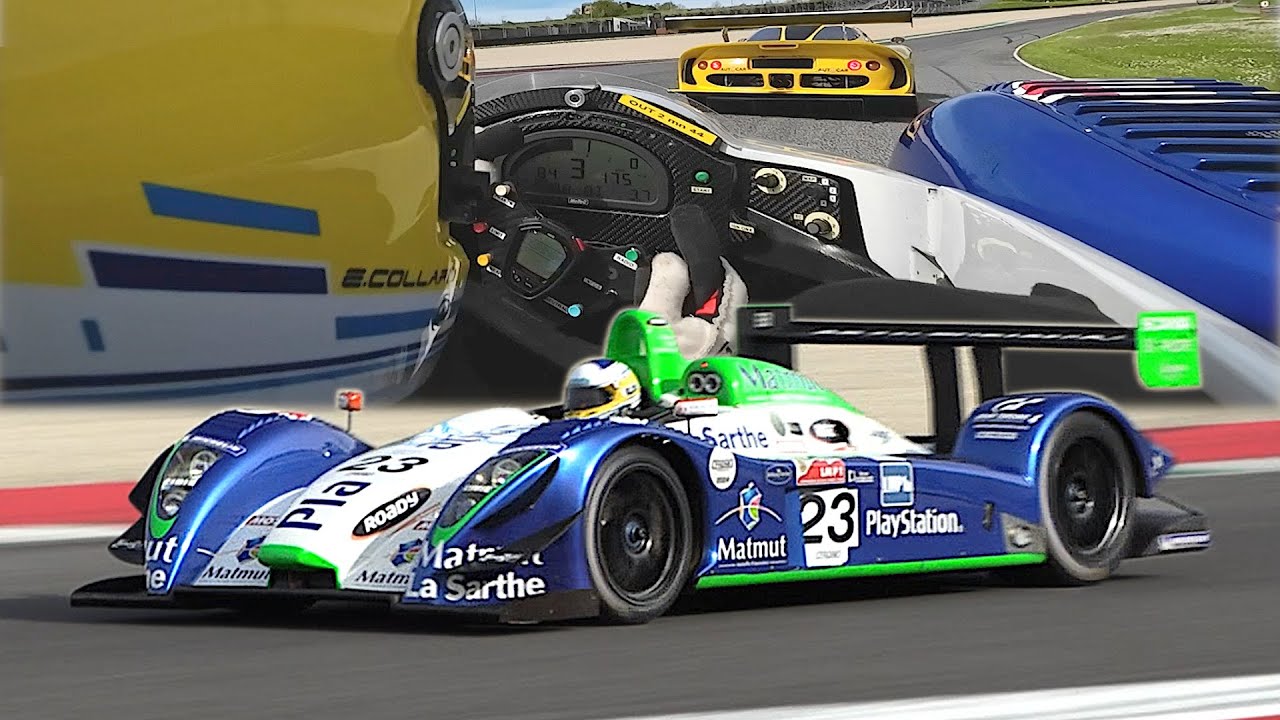 The Judd V10 powered 2006 Pescarolo C60 onboard at Mugello in heavy Traffic *Amazing engine Sound*