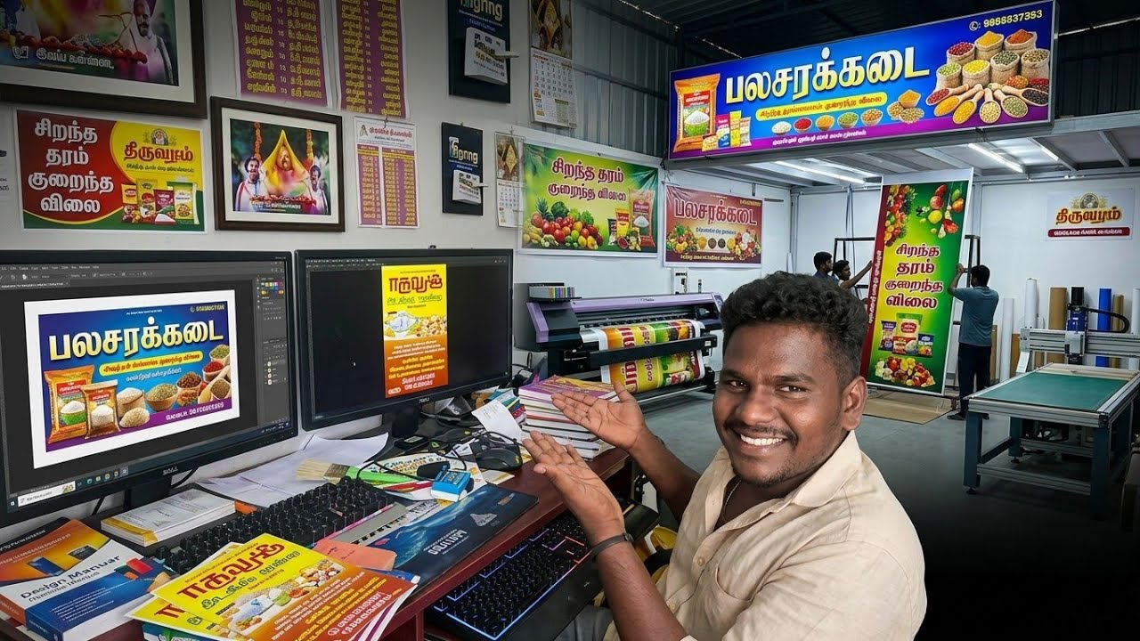 அமுதா மளிகை ஸ்டார் விளம்பர பதாகை / 