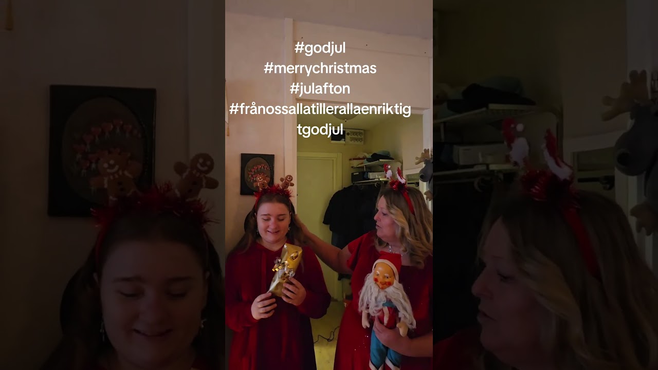 Julafton 24/12 2025 firar julafton december njuter önskar God Jul 