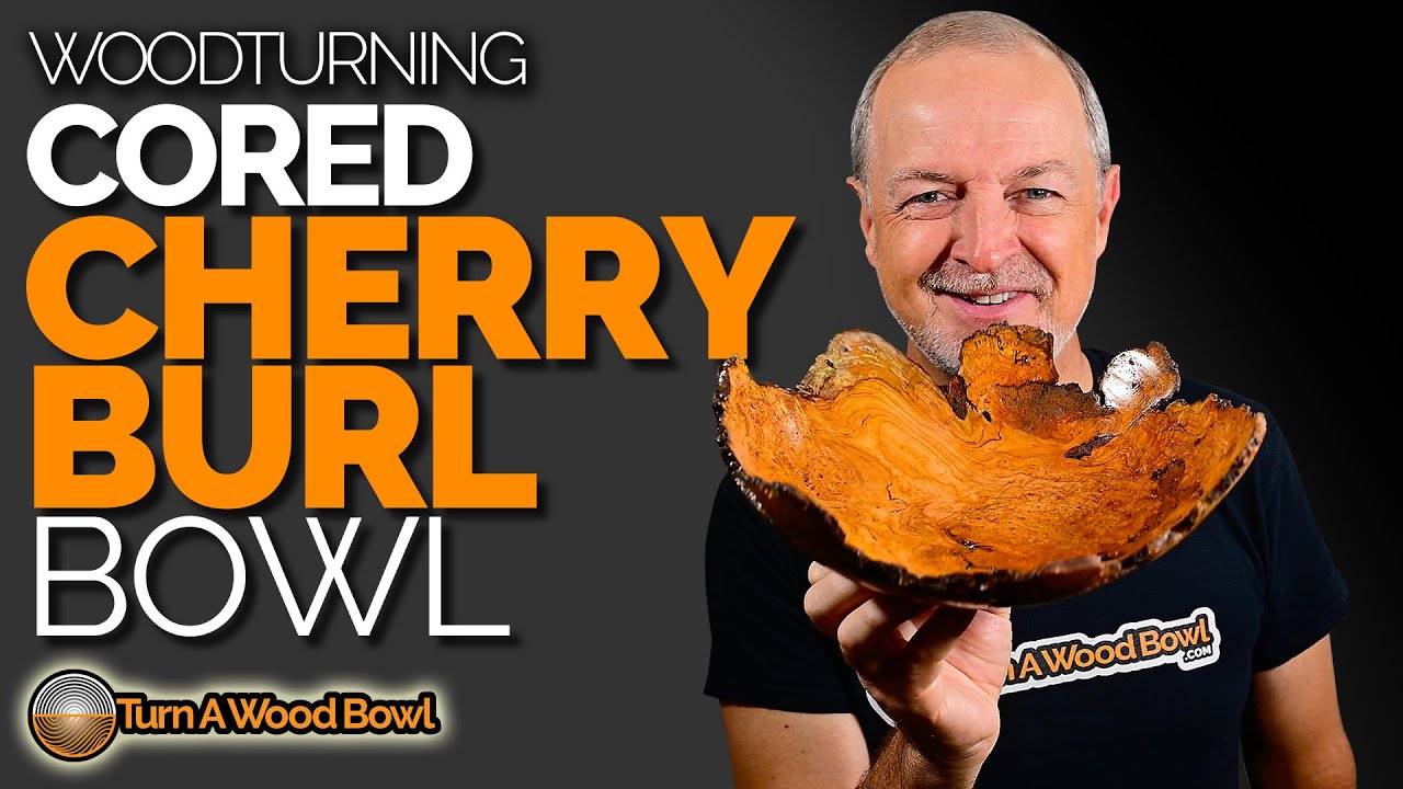 Cored Cherry Burl Bowl &ndash; Woodturning Video