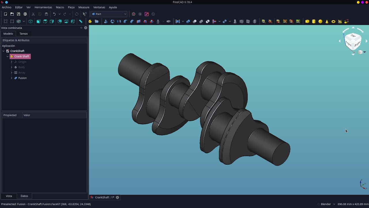 FreeCAD Tutorial Automotriz: #1 Cigueñal