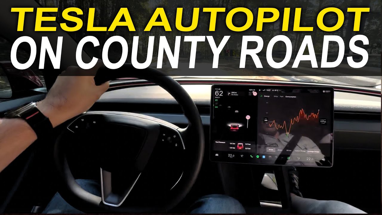 📹 Tesla Model 3 Autopilot on Country Roads