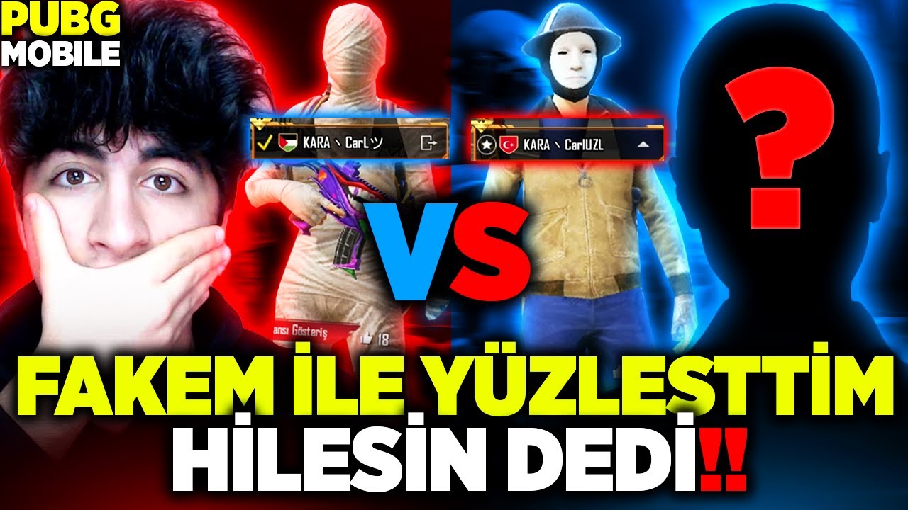 FAKEM İLE Y&Uuml;ZLEŞİP VS ATTIM!! ( HİLEYLE TEHTİT ETTİ 😱 ) - PUBG Mobile