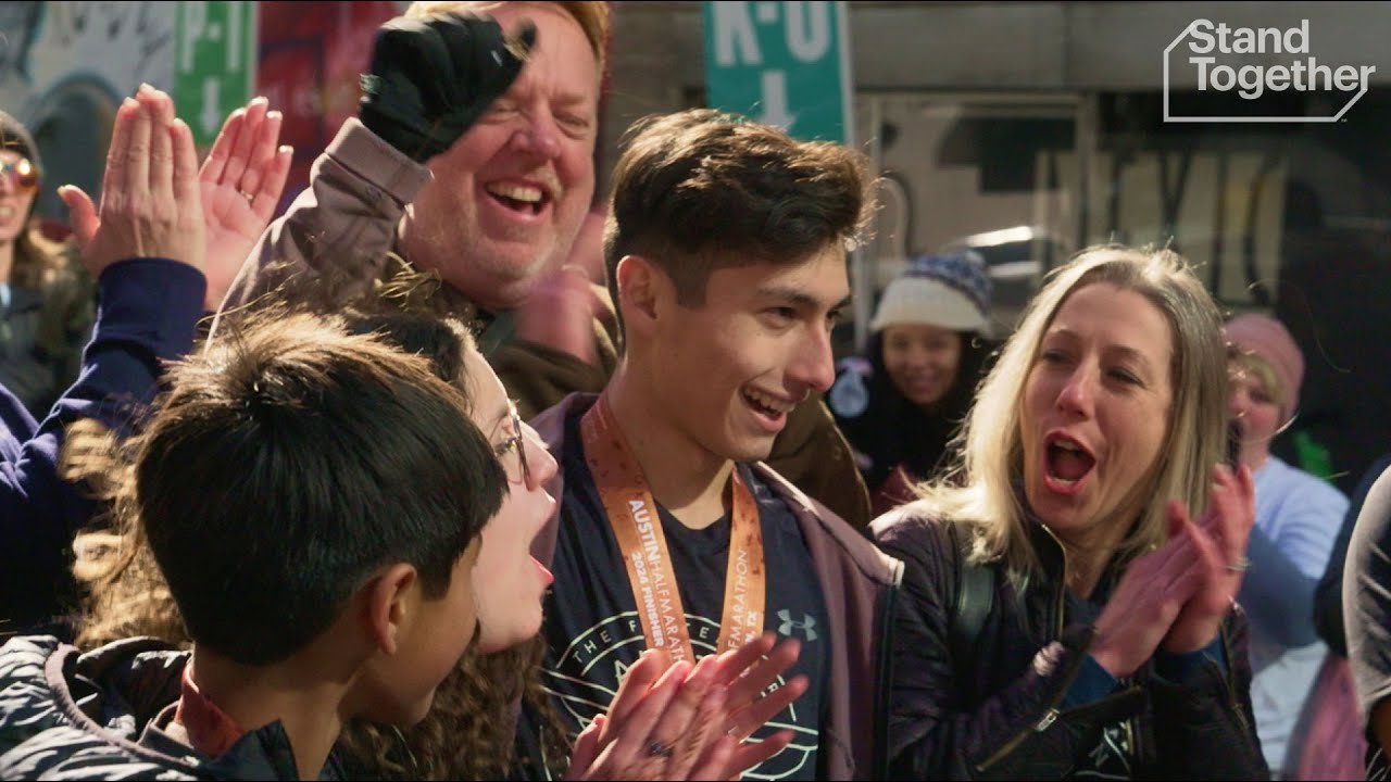 Incredible surprise awaits former foster kid at half marathon finish line