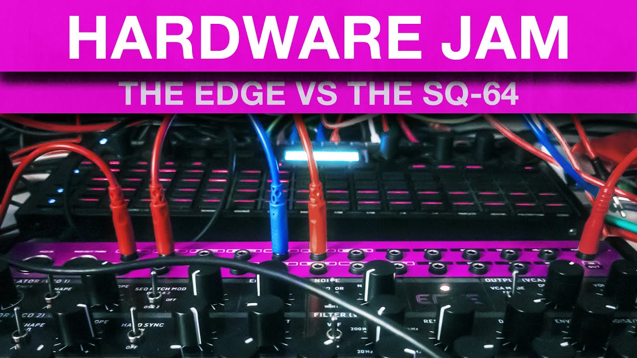 Hardware Jam: Behringer Edge with external sequencer. Featuring Korg SQ-64 & Elektron Analog Rythm