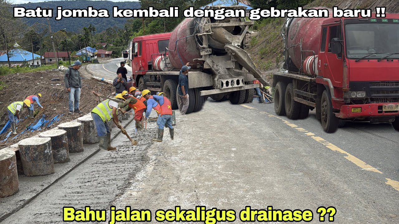 Model Baru !! Bahu Jalan Akan Dibuat Berfungsi Ganda Sekaligus Sebagai Saluran Air Juga