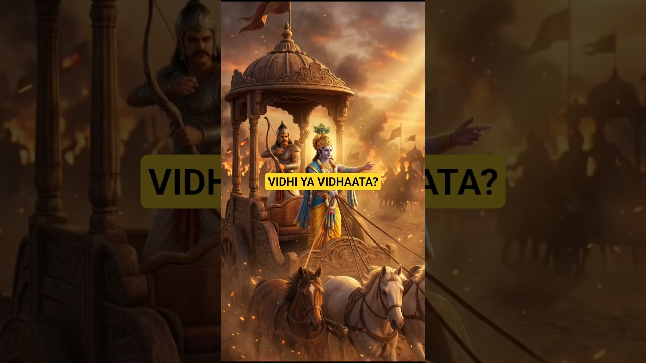 😮 विधि बड़ी या विधाता? | Shri Krishna ka Adbhut Sandesh 🙏✨ #radhakrishna #shrikrishna