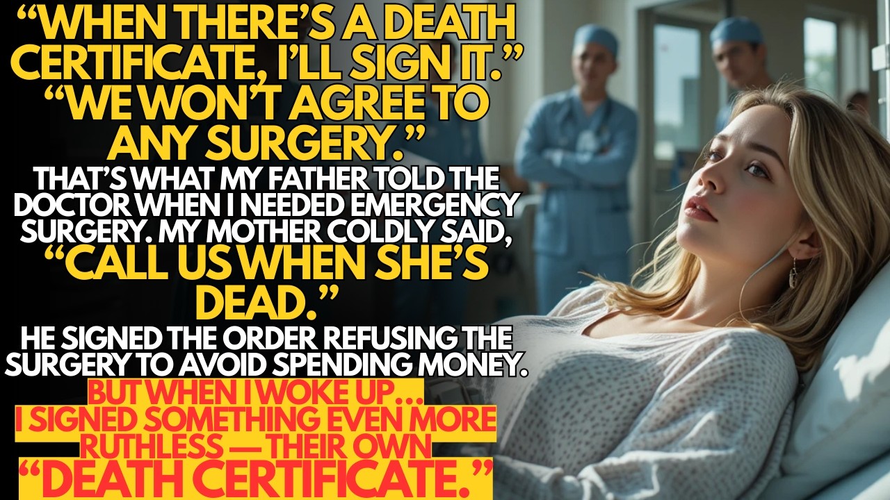 My parents said, “When there’s a death certificate, I’ll sign.” I woke up—and signed theirs...