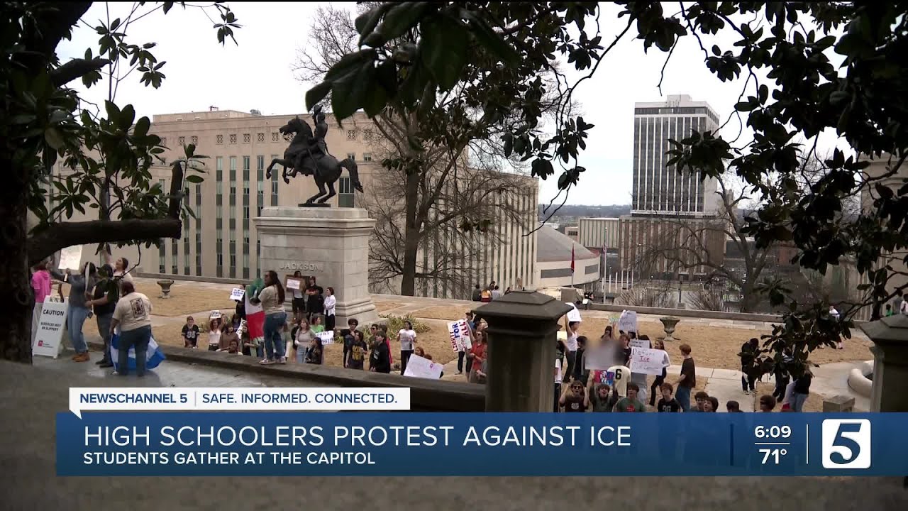 Nashville students march to state capitol, speak out against ICE activity