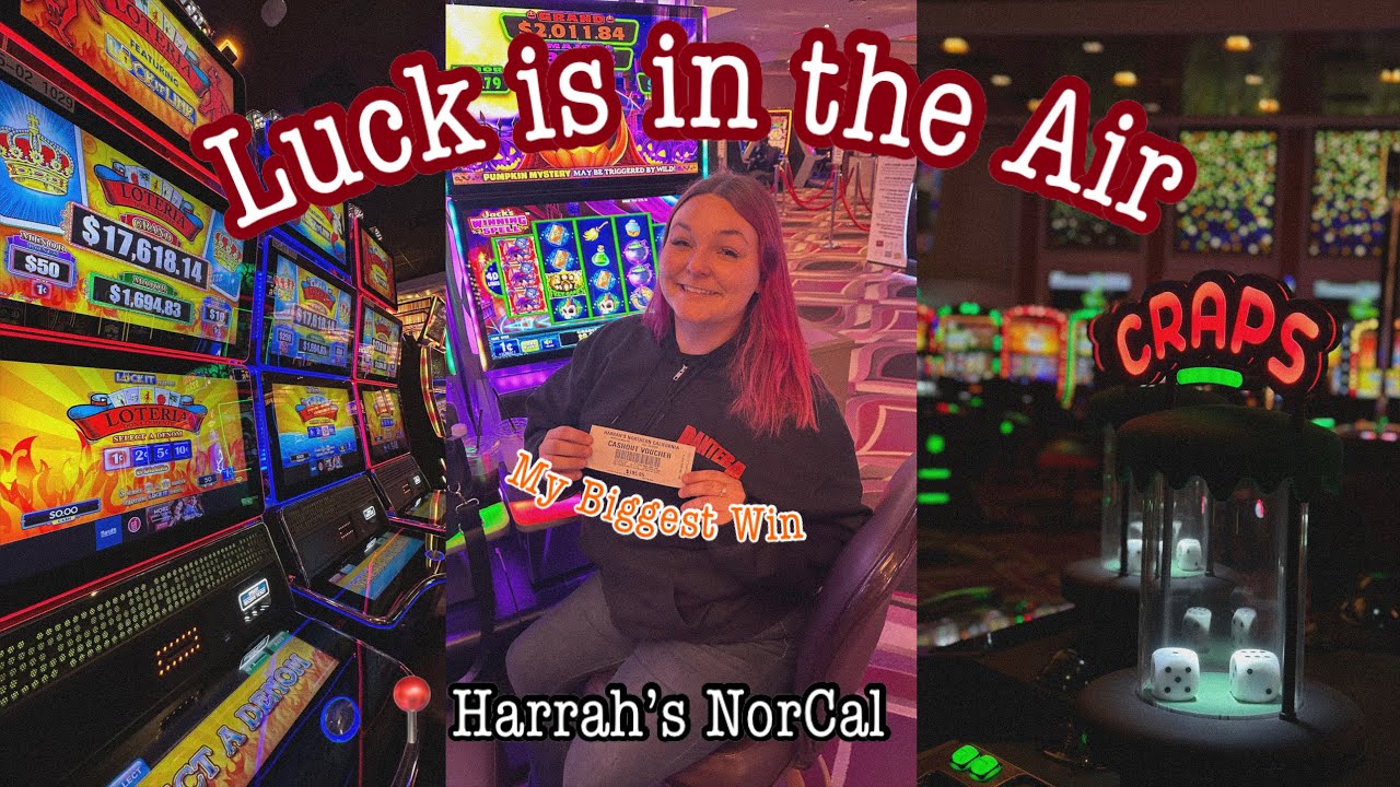 LUCK IS IN THE AIR🎲🎃✨ (MY BIGGEST WIN YET, Harrah’s NorCal, Slot Machine Gambling vlog) honeybbrooke