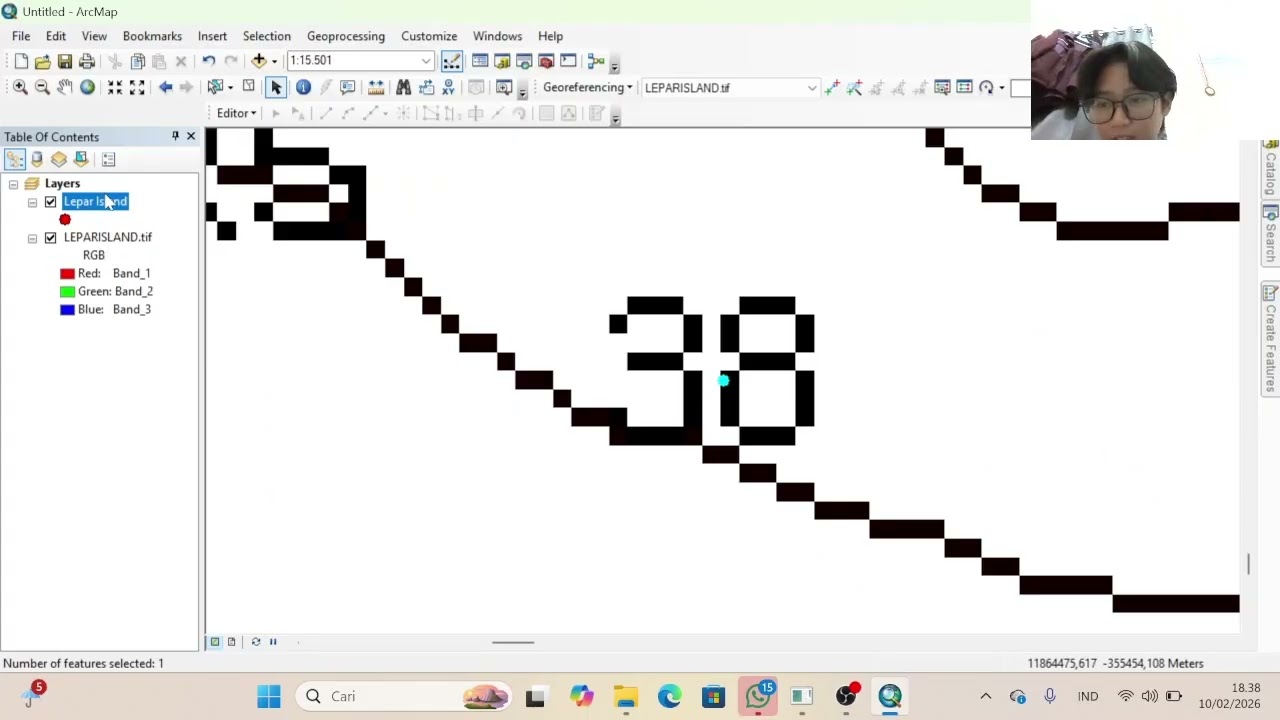 [PRAK OSEFIS || PETA BATIMETRI KONTUR 3D WIREFRAME & SURFACE]