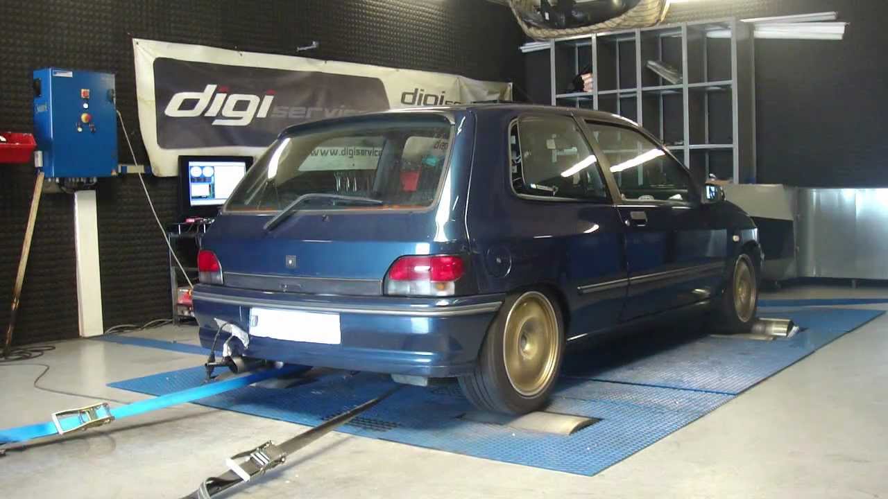 Renault clio williams aac @ 191cv reprogrammation moteur dyno digiservices