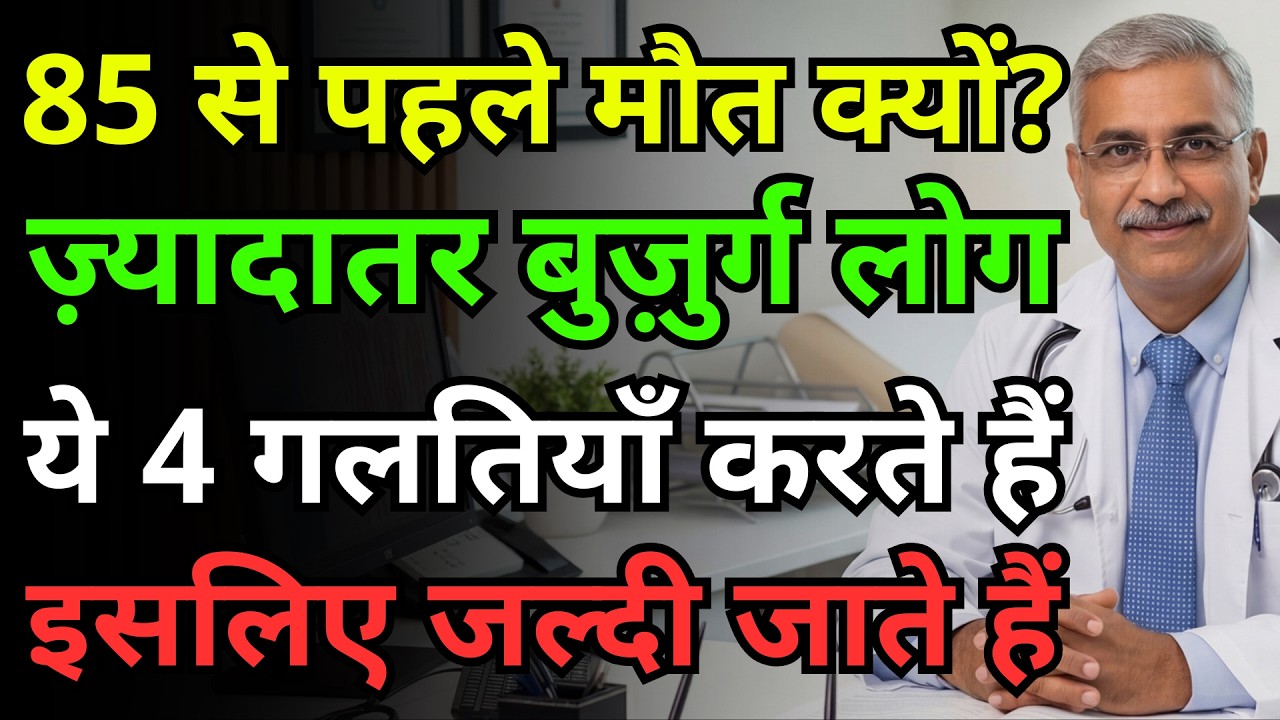 बस ये 4 आदतें आज ही बदलें, 80 से पहले नहीं टूटेंगे और 100 साल तक जिएंगे। डॉक्टर की सलाह।