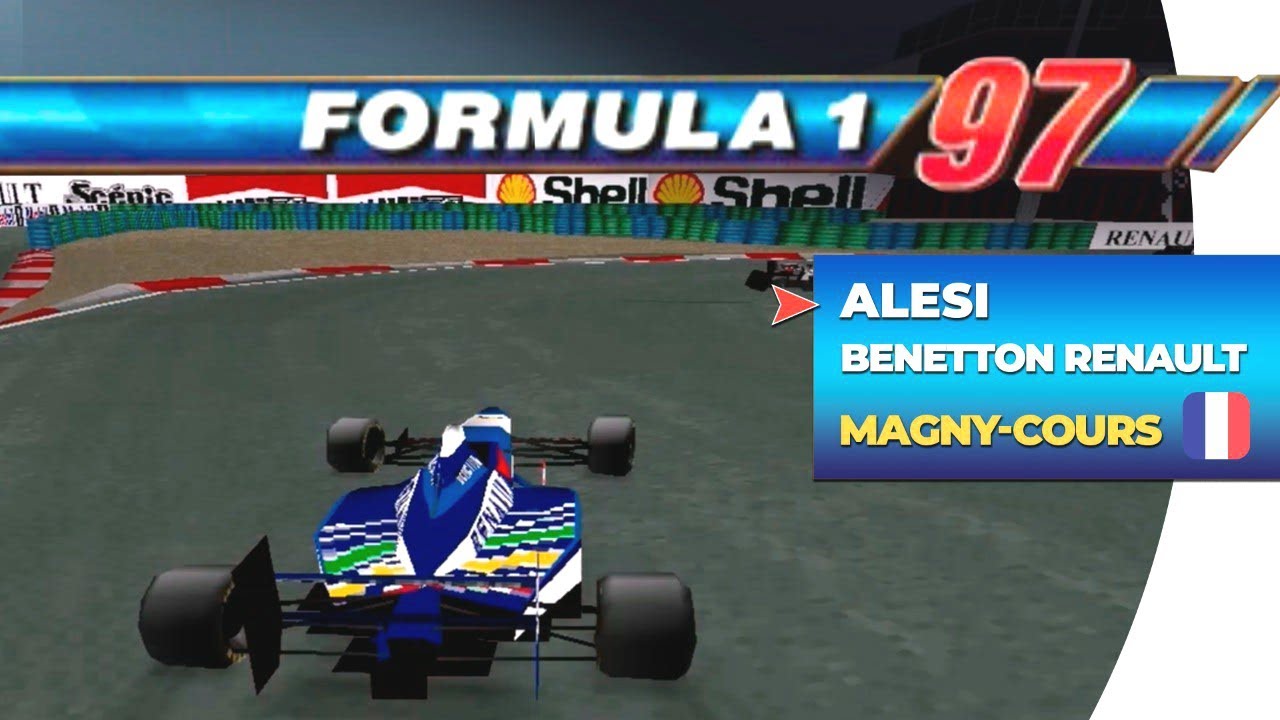F1 97 ps1 gameplay: Magny-Cours - Jean Alesi