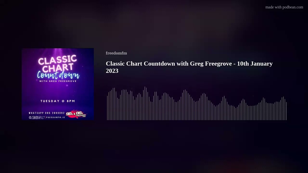Classic Chart Countdown with Greg Freegrove - 10th January 2023