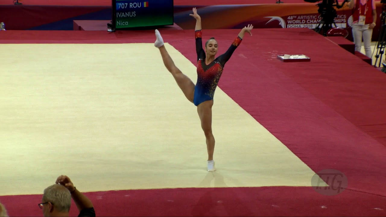 IVANUS Nica (ROU) - 2018 Artistic Worlds, Doha (QAT) - Qualifications Floor Exercise