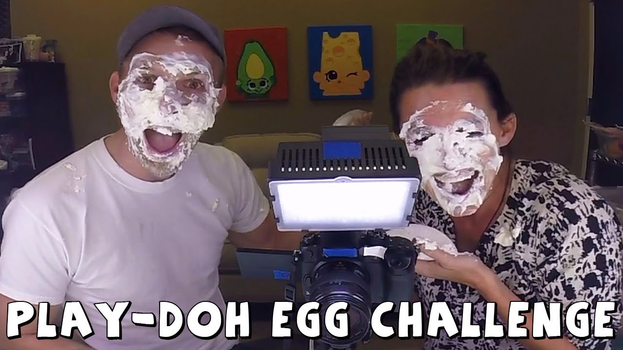 Play-Doh Surprise Egg Challenge with Surprise Toys DCTC Amy Jo and Brandon Challenge Video