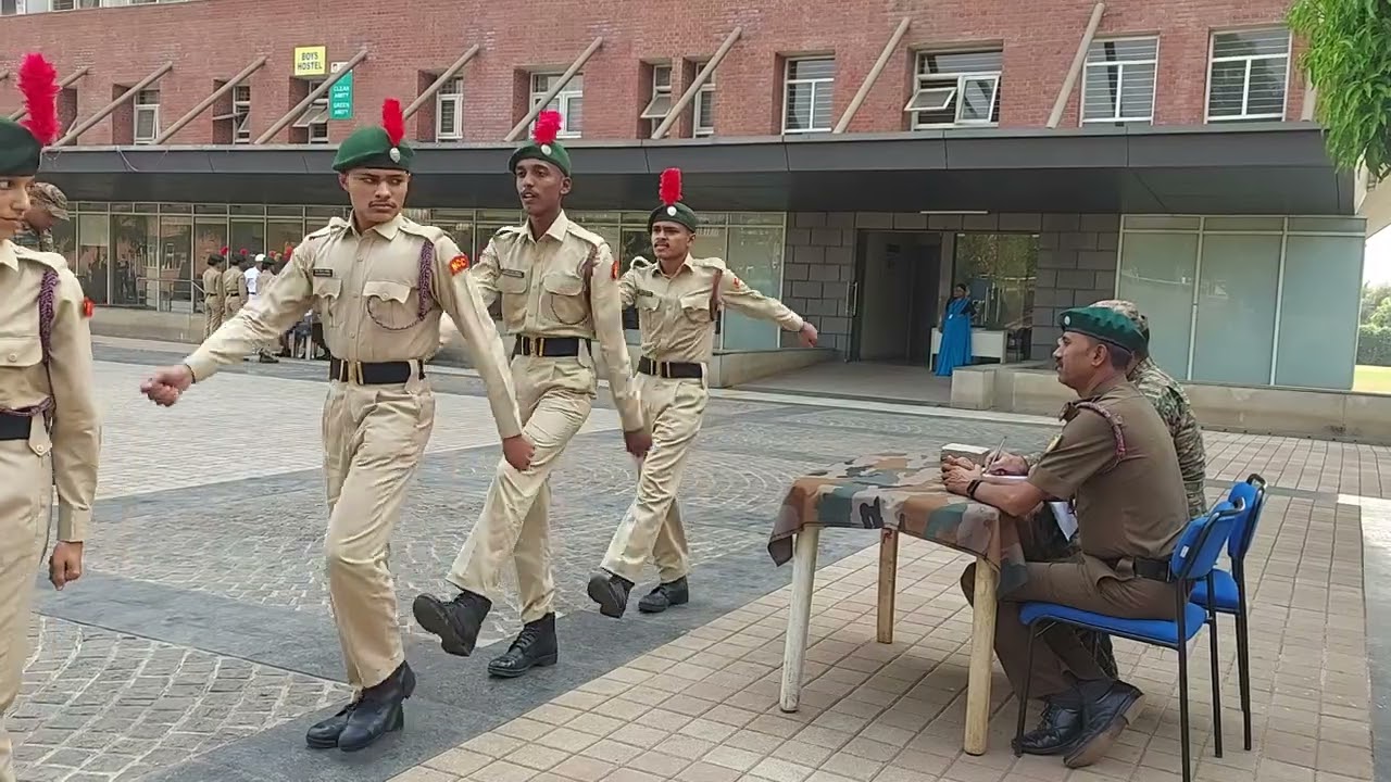 NCC B Certificate exam practical test at Amity University Mumbai.