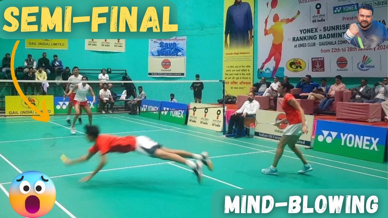 Epic Mixed Doubles Semi-Final Showdown | Yonex All India Ranking Badminton Tournament 2024 Jodhpur