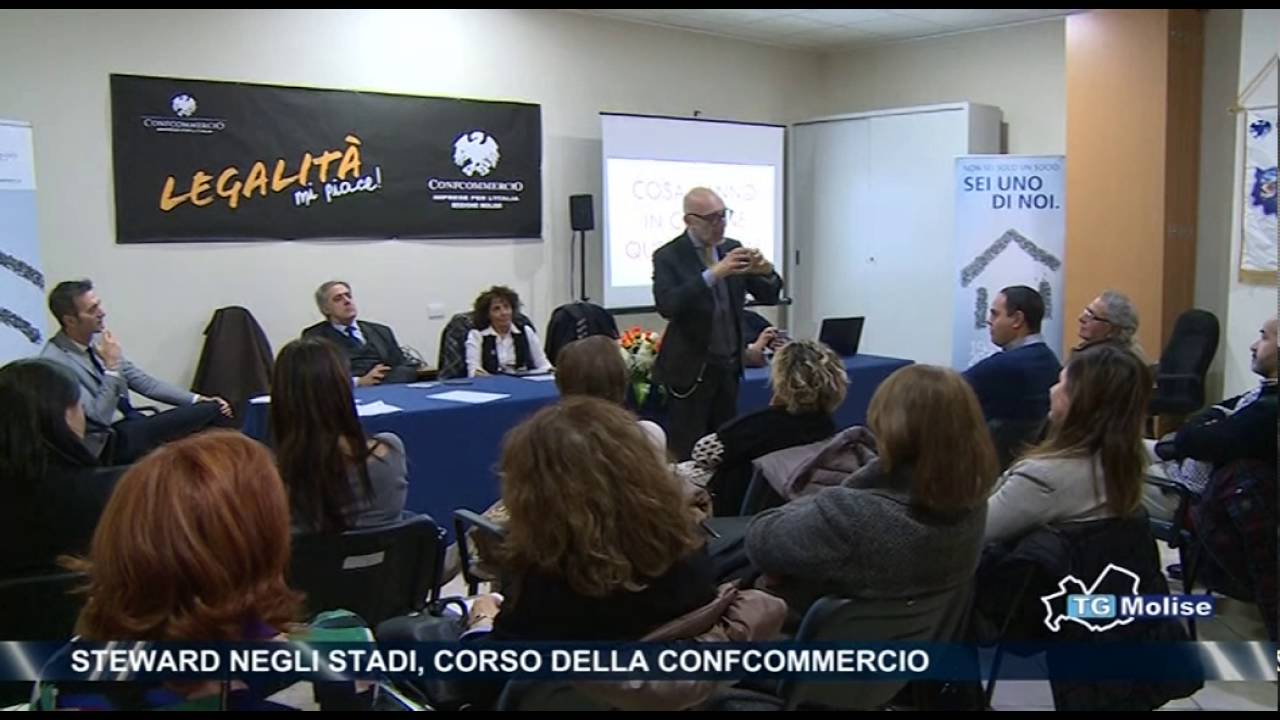 Steward negli stadi, corso della Confcommercio