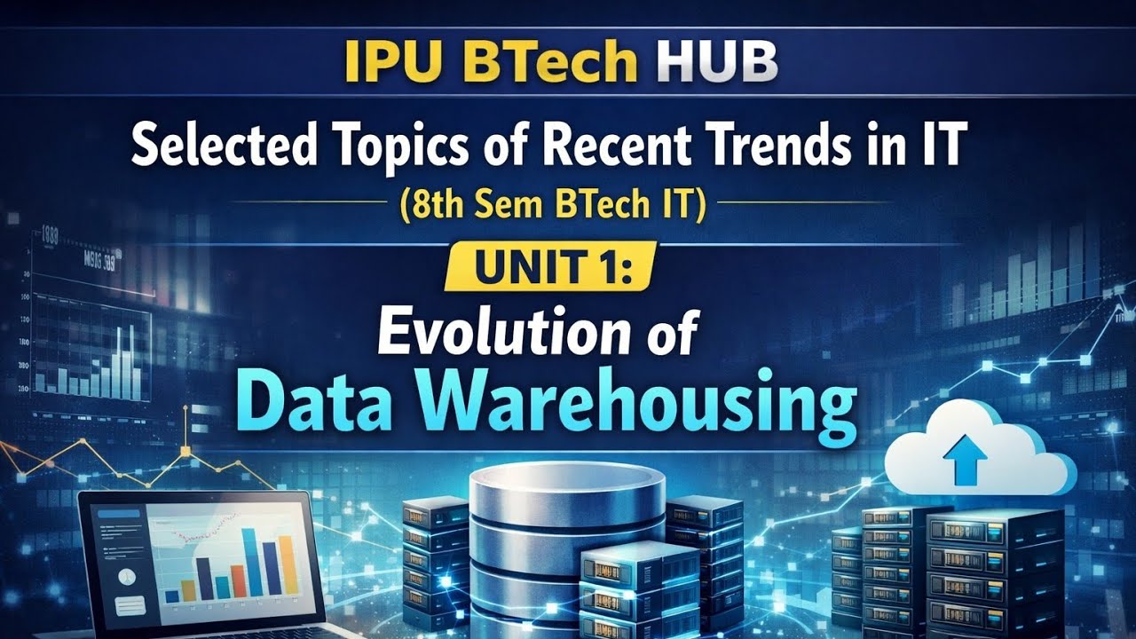 Evolution of Data Warehousing | Recent Trends in IT | BTech IT 8th Sem (IPU) 2026