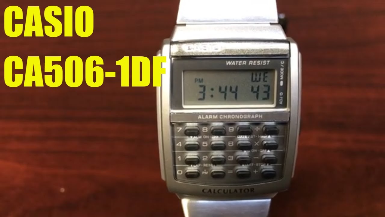 Casio Classic Calculator Stainless Steel 33 mm. Watch CA506-1DF