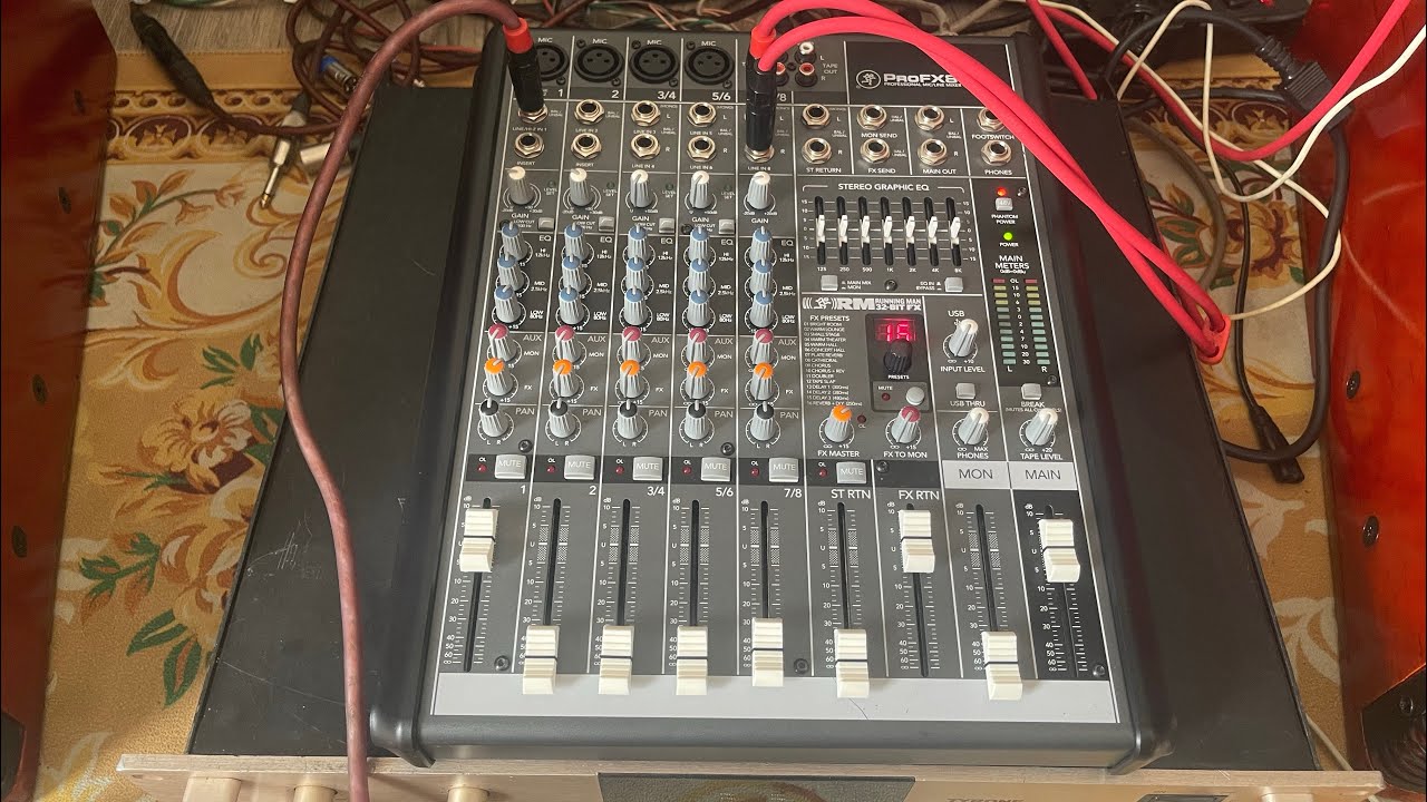 Mixer mackie profx8 hãng bãi Mỹ xuất Nhật có effects Equalizer quá chuyên nghiệp