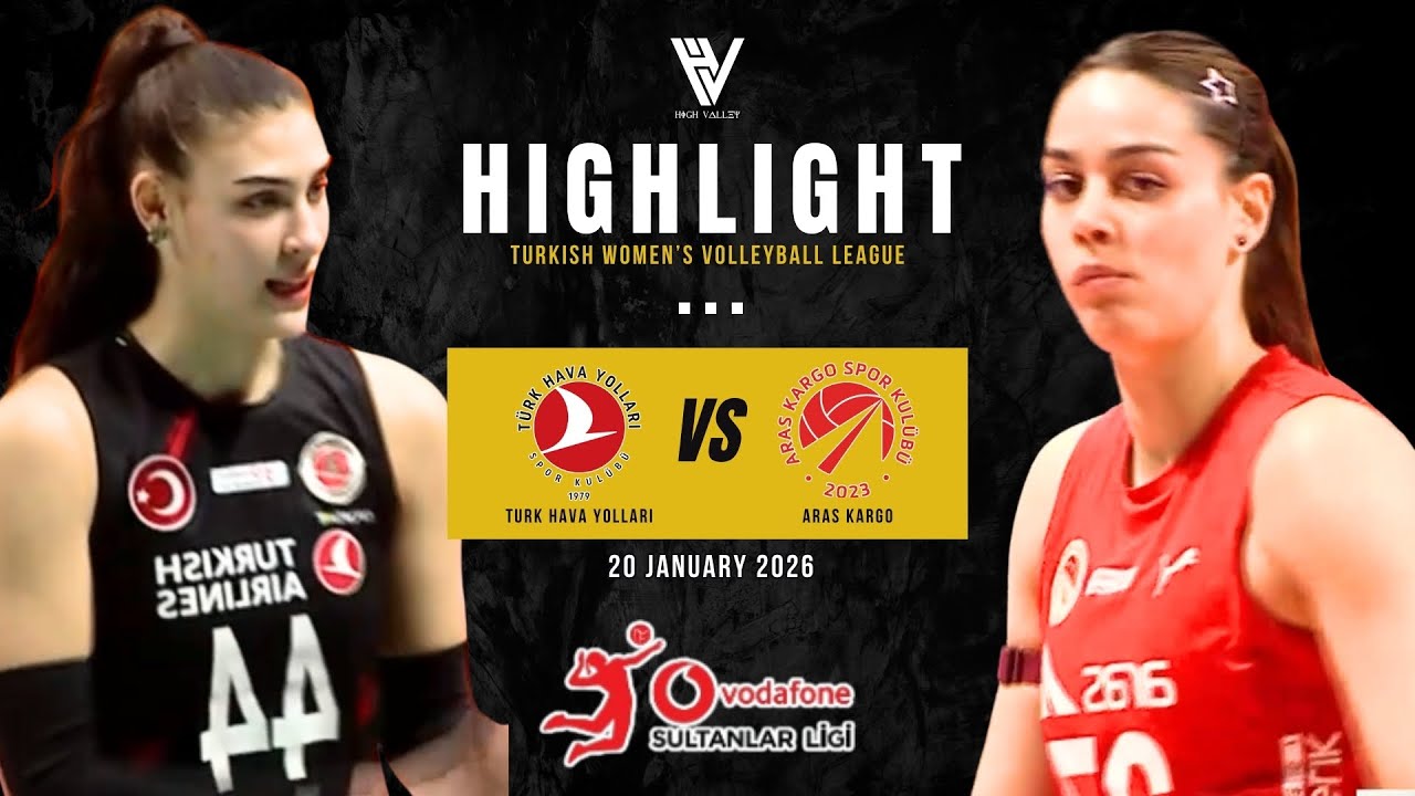 TÜRK HAVA YOLLARI vs ARAS KARGO | Full Highlights | Turkish Women’s Volleyball League 2025 Sultanar
