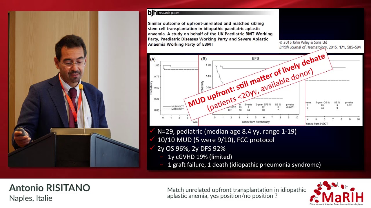 Match unrelated upfront transplantation in idiopathic aplastic anemia, yes position/no position ?
