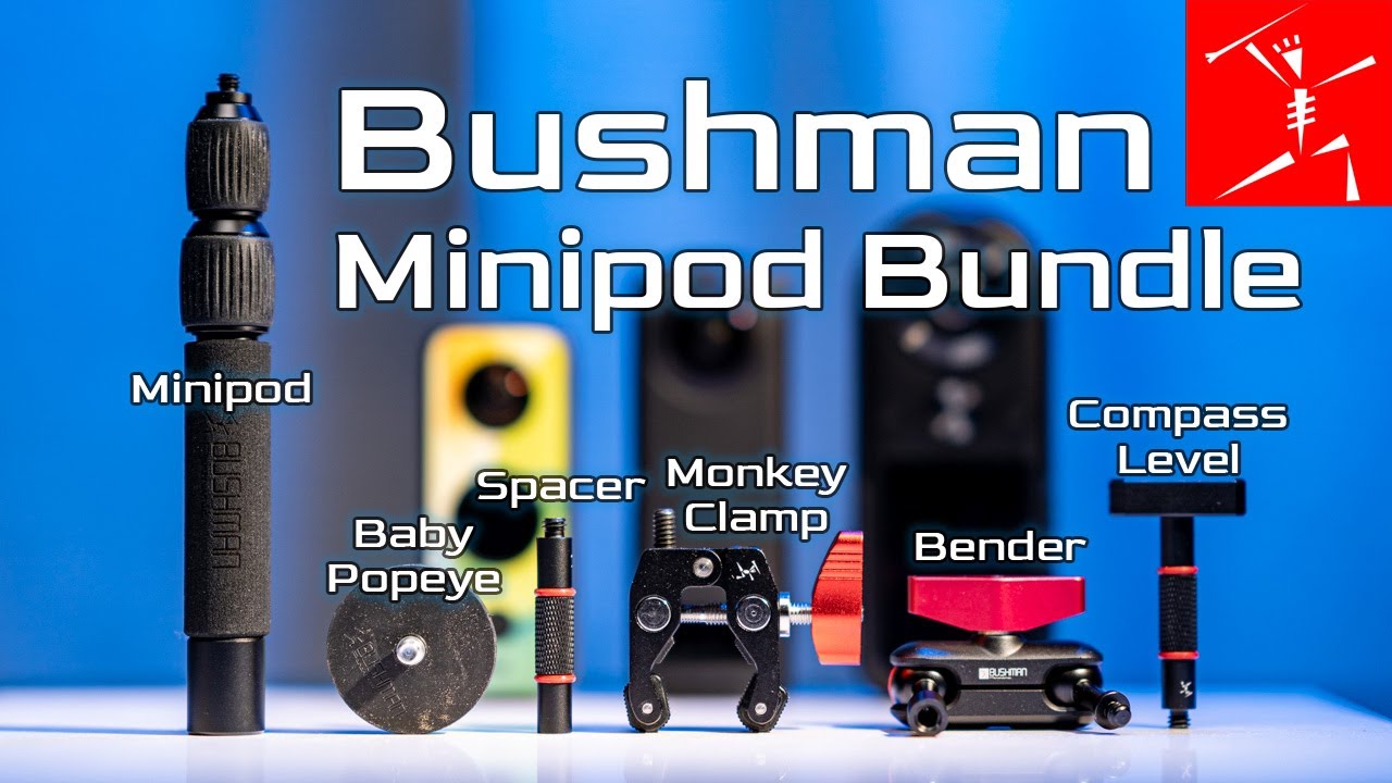 Take 360 Shots Creatively with Bushman Minipod Bundle and QooCam 8K , Secrets on Nadir Patch