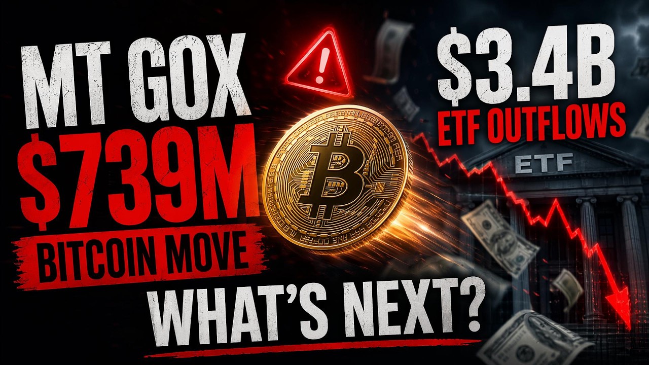 Crypto Market Talk: Mt Gox $739M Bitcoin Move + $3.4B ETF Outflows: What&rsquo;s Next?
