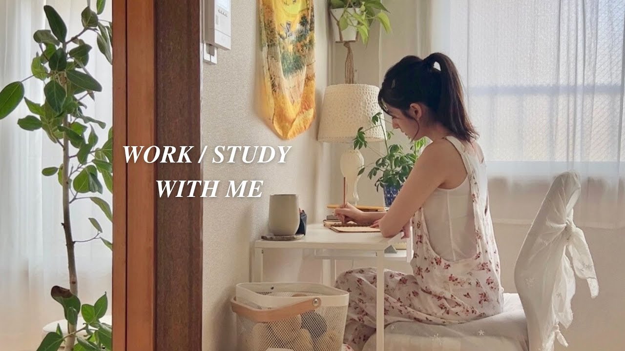 [ WORK / STUDY  WITH ME ] 朝から気分が上がるポップな作業Playlist 🎧✨／K-POP・洋楽
