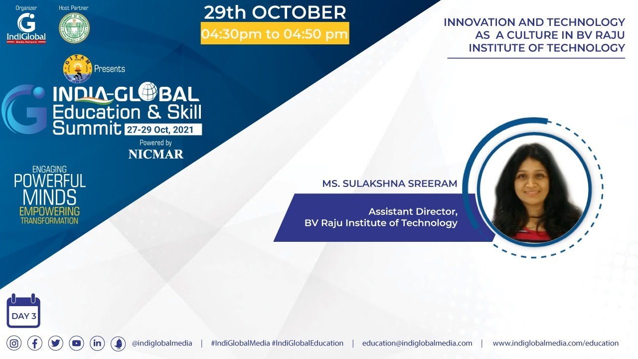 Innovation and Technology as a Culture in BV Raju Institute of Technology