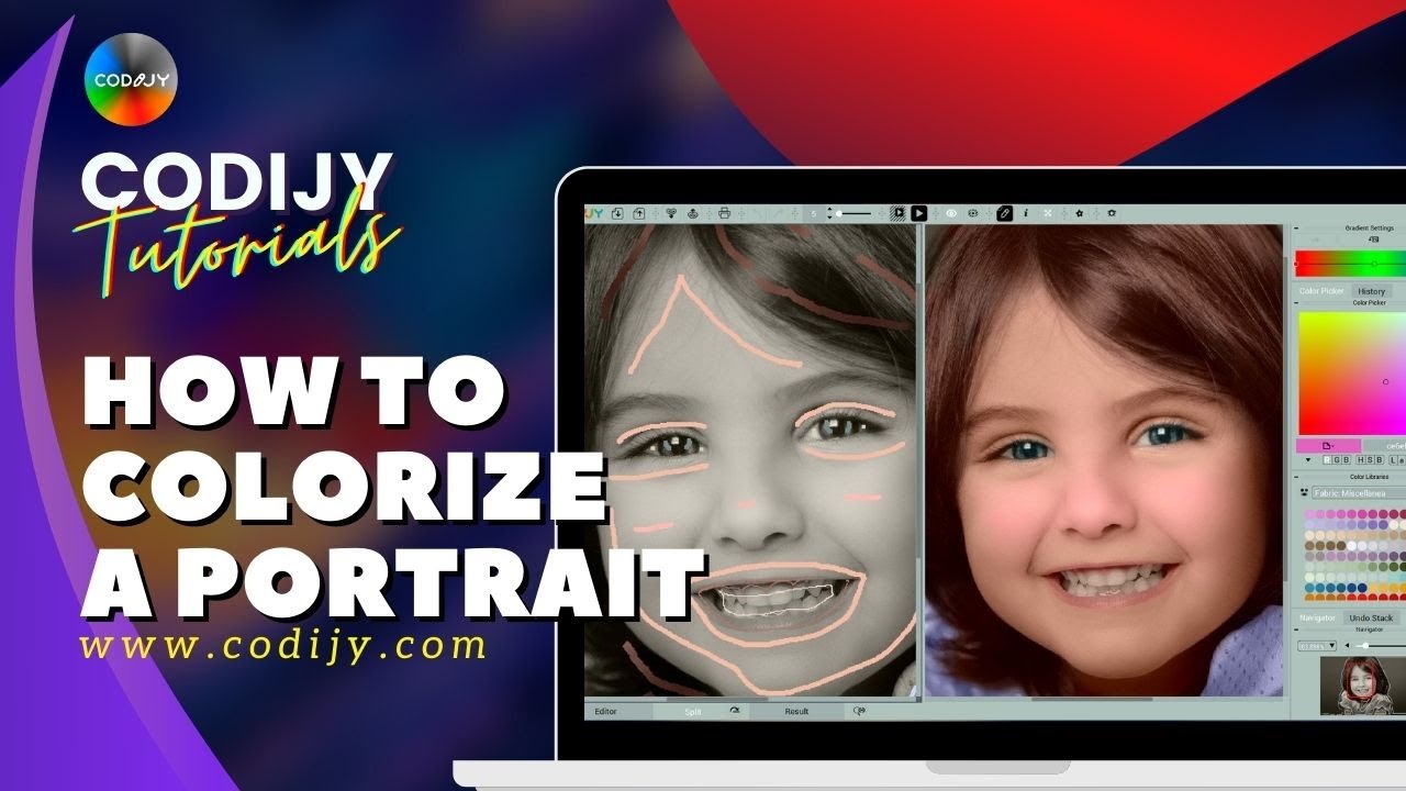 CODIJY Tutorials | How to Colorize a Portrait of a Girl