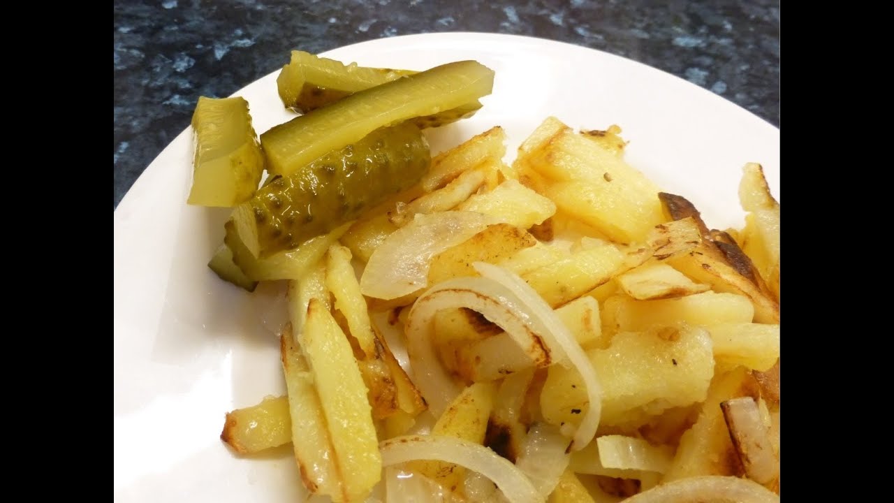 Eastern Style Pan Fried Potatoes with Onions, (Eastern European recipe)