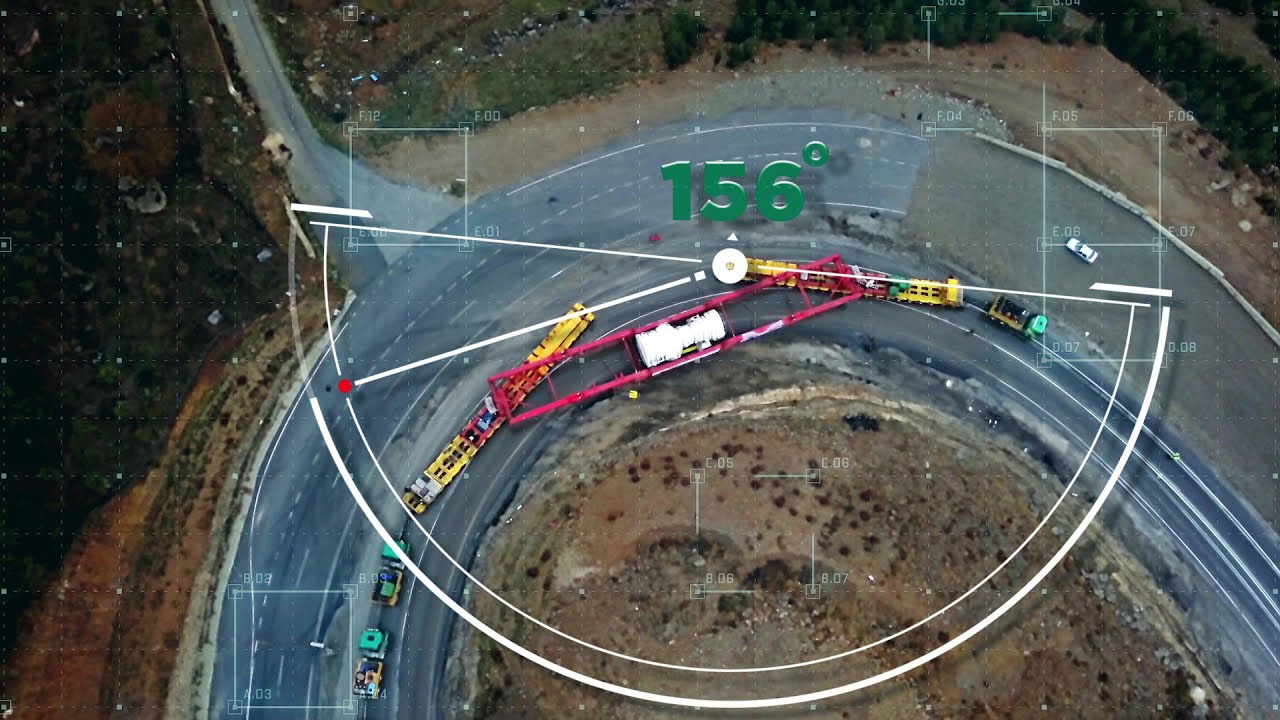 550 TON YÜK KAPASİTELİ ASKI KONFİGÜRASYONU 1215 KM MESAFESİNDEKİ IRAK SÜLEYMANİYE SANTRALİNE TAŞINDI