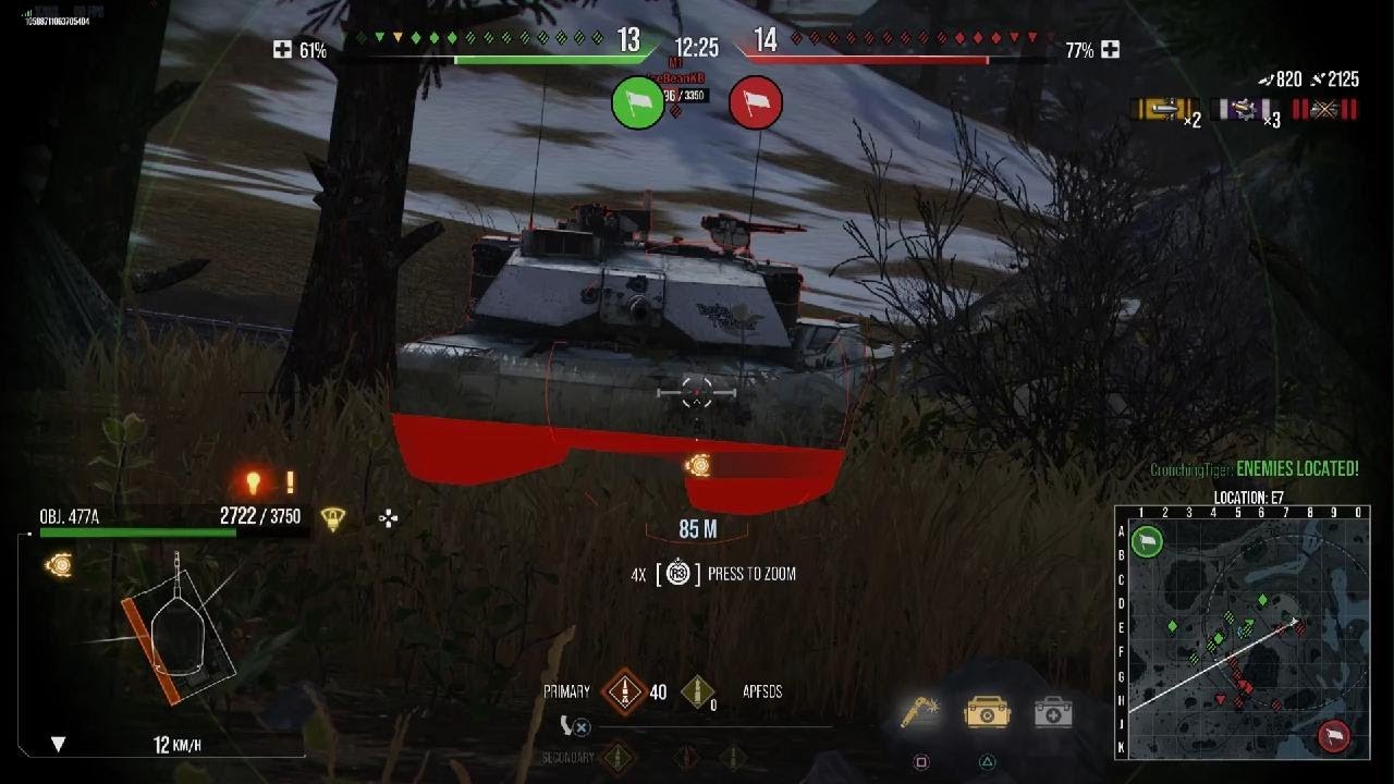 World of Tanks Co-op  Obj 477A and the Fredvang Smackdown with Krampus - 12 kills  24k damage
