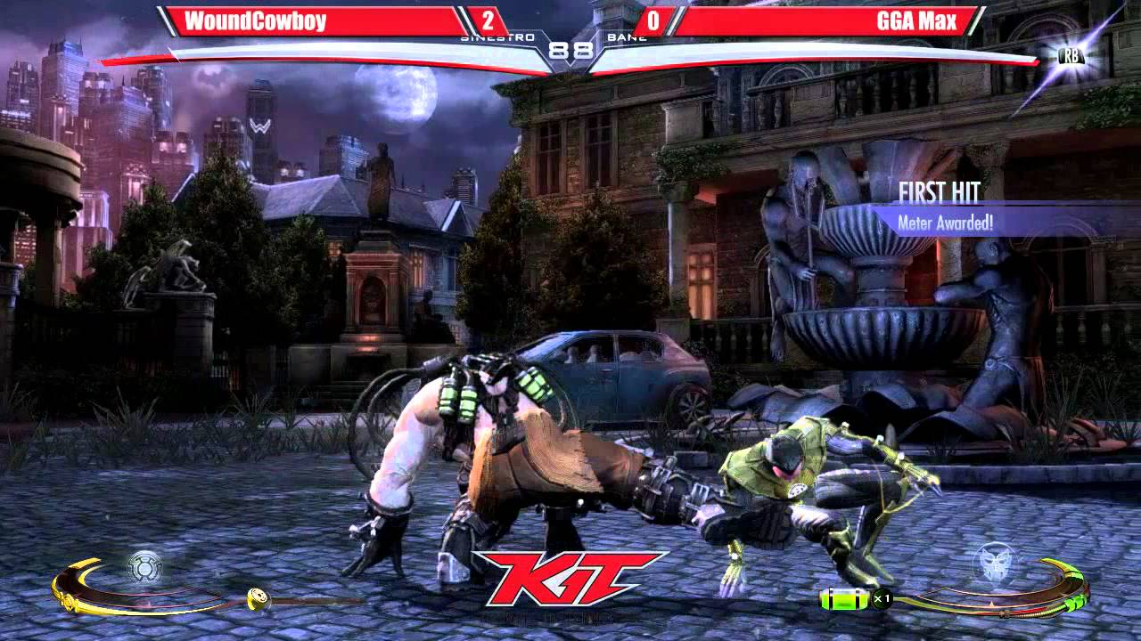 Injustice @ KIT15 - WoundCowboy (Sinestro) vs GGA Max (Bane) [720p/60fps]