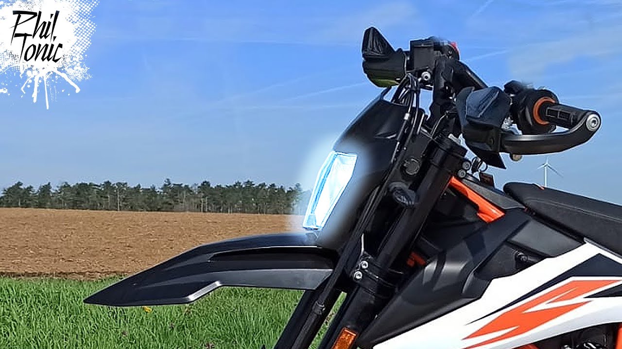 Legales LED Licht f&uuml;rs Motorrad zum Nachr&uuml;sten - Philips Ultinon Pro6000 H4-LED an KTM 690 SMC R