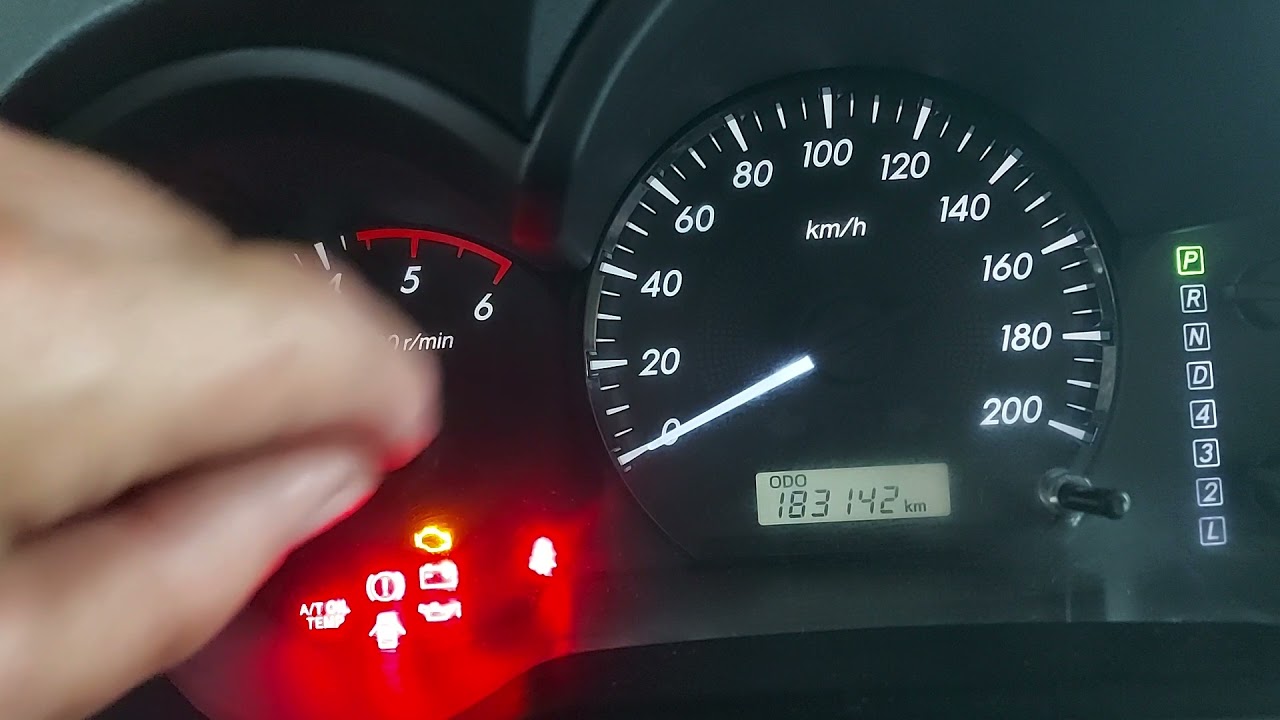 apagar luz T BELT hilux 2005 a 2015