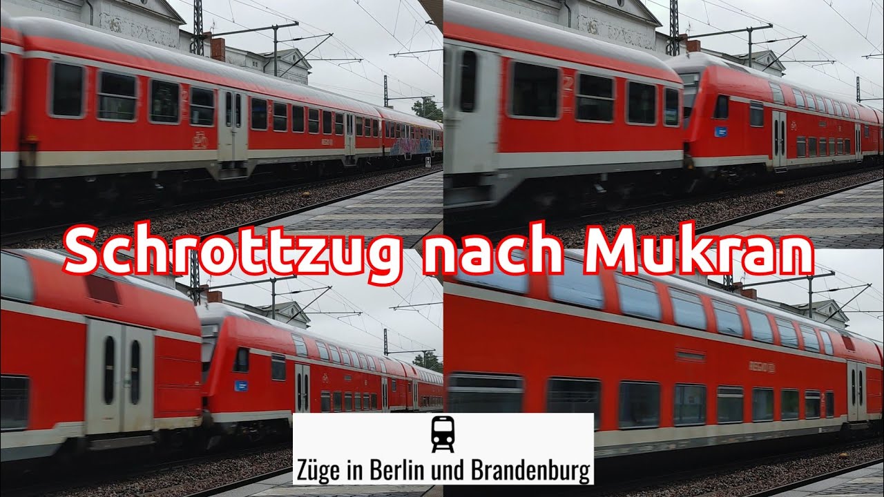 &Uuml;BERF&Uuml;HRUNGSFAHRT: 19 Wagen nach Mukran: n-Wagen, Dostos und Steuerwagen der 3. Generation