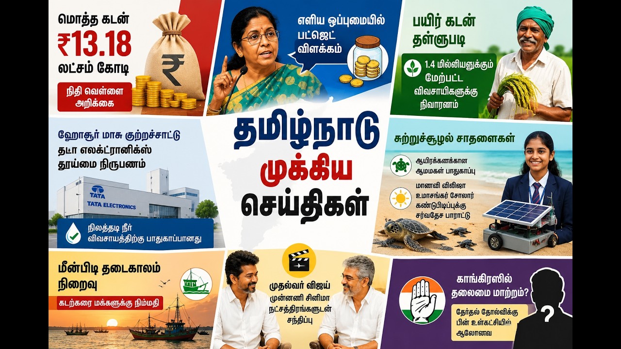 🌿 Tamil Nadu Current Affairs 2026 | Environment, Economy, Politics & Key State Updates
