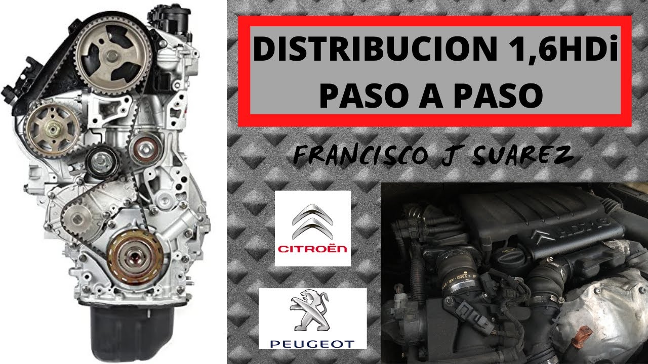 VIDEO TUTORIAL Como Cambiar Distribución 1.6 Hdi Muy Fácil  Timing belt. FORD PEUGEOT CITROEN MAZDA